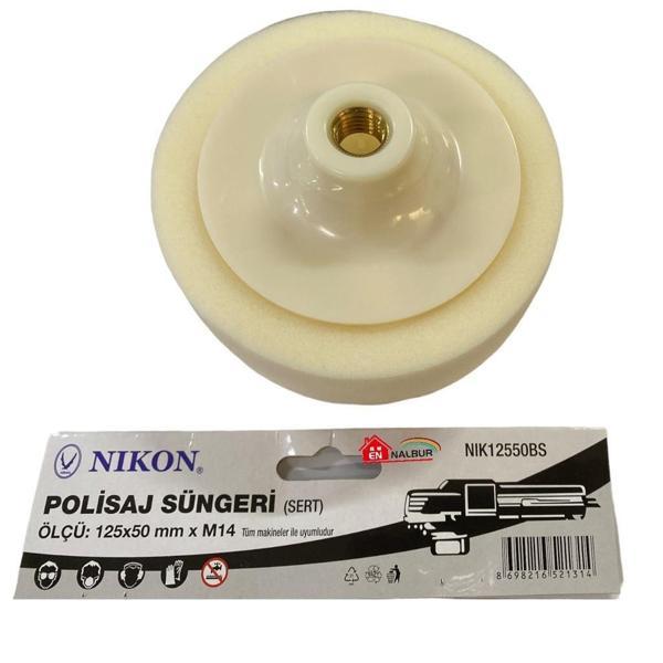 Nikon 12550BS Polisaj Süngeri 125 mm Beyaz Sert - Image 1