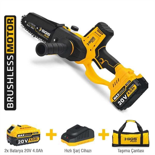 Sgs 5310 Zincirli Kömürsüz Ağaç Budama Testeresi 20 Volt - Image 1