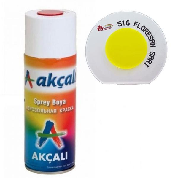 Akçalı Sprey Boya 400 ml 516 Florasan Sarı - Image 1