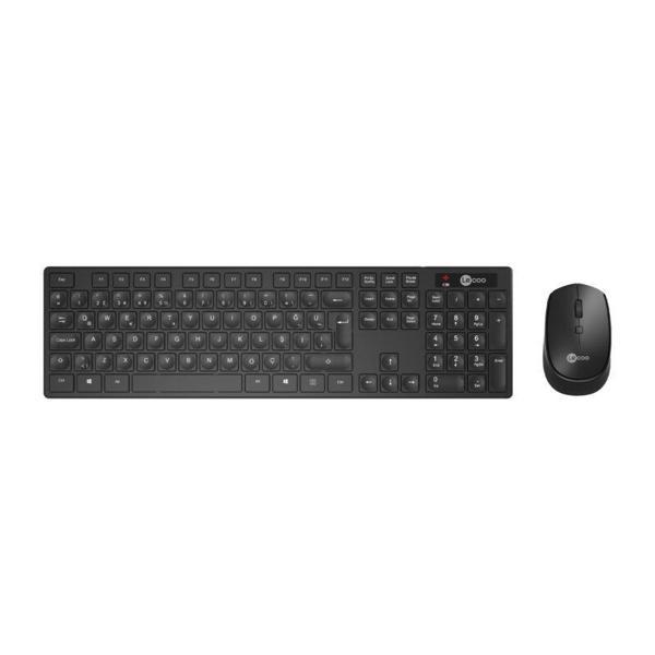 LENOVO LECOO Q Kablosuz Siyah Klavye/Mouse Set KM2001 - Image 1