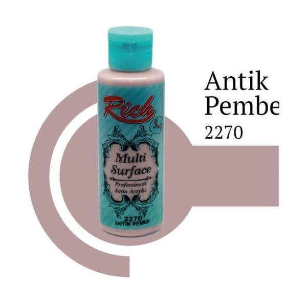 Rich Multi Surface 2270 Antik Pembe Akrilik Boya 120 cc - Image 1
