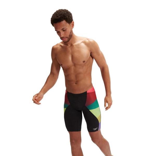 Speedo Placement Digital V-Cut Jam-mer Erkek Yüzücü Mayosu Siyah-Renkli - Image 1