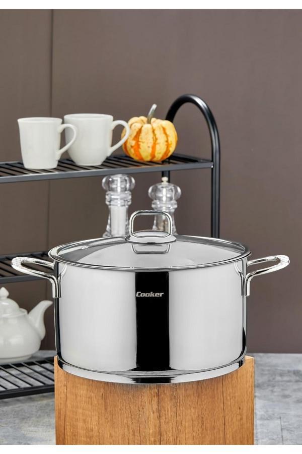 Cooker 26 Cm Bomonti Paslanmaz Çelik Derin Tencere - Image 1