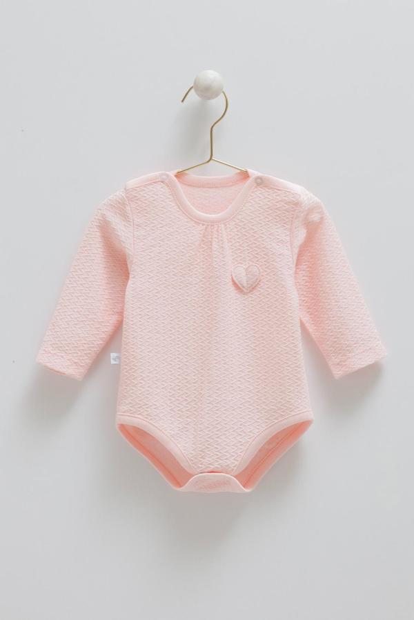 TINY LACE KALP DETAYLI ÇITÇITLI BODY  - CARAMELL  - BK1913 - Pembe - 1 - 3 Ay - BK1913-Pembe-1 - 3 Ay Pembe - Image 1