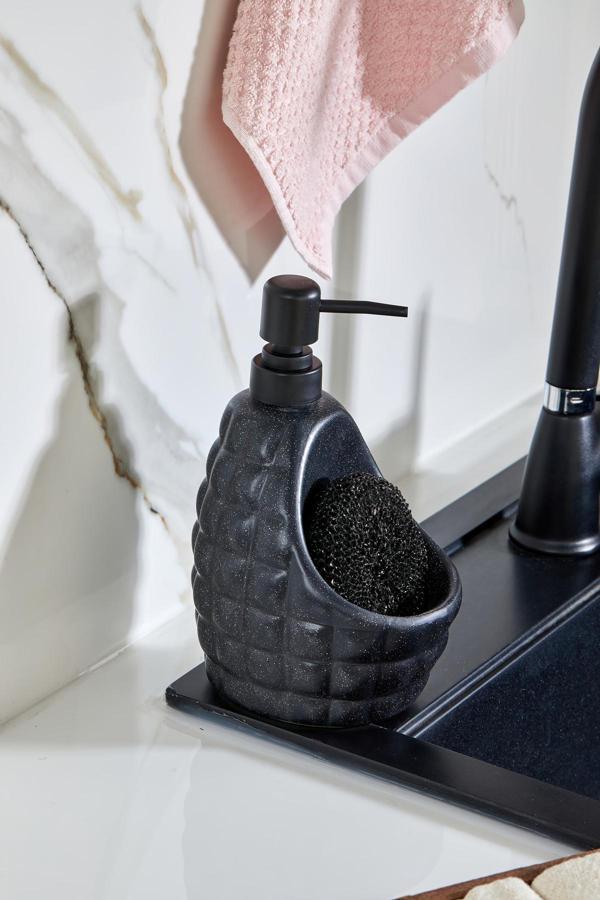 Cooker Seramik Süngerlikli Sıvı Sabunluk – 180 Ml | Şık, Pratik Ve Hijyenik Çözüm! - Image 1