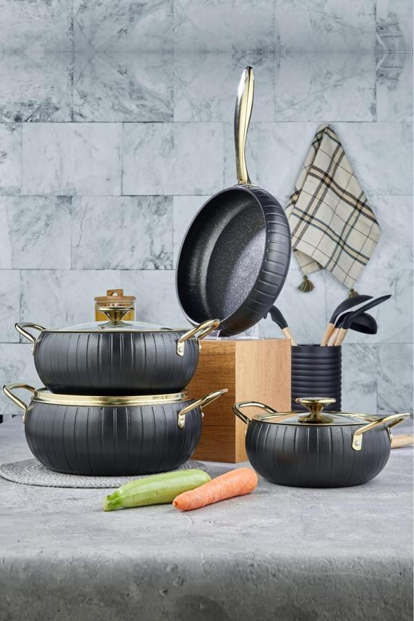 Cooker 7 Parça Granit Tencere Tava Seti - Image 1