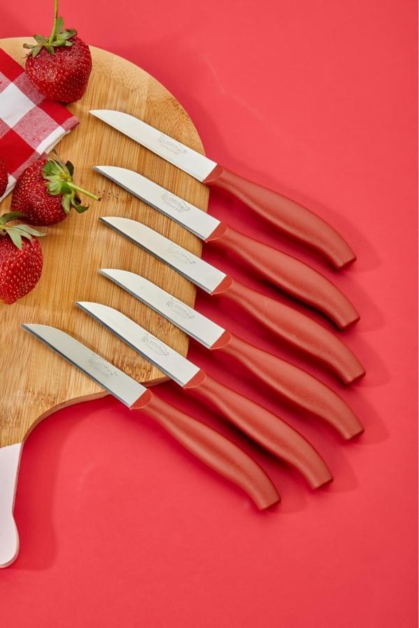 Cooker 6 Lı Lüx Paslanmaz Çelik Sebze Ve Meyve Bıçağı - Image 1