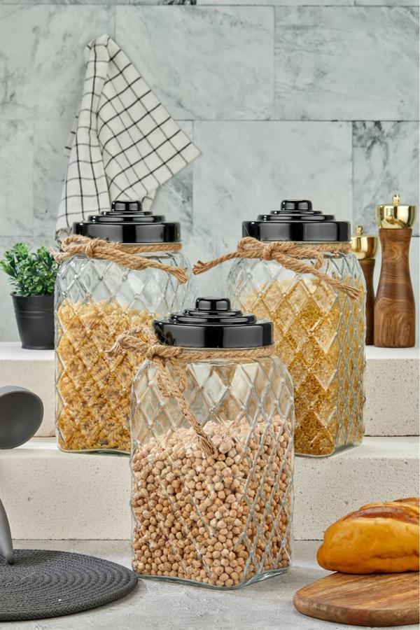 Cooker Lüx 30 Cm 4.5 Lt Nostalji Seri Cam Kavanoz Saklama Kabı (1 Adet) - Image 1