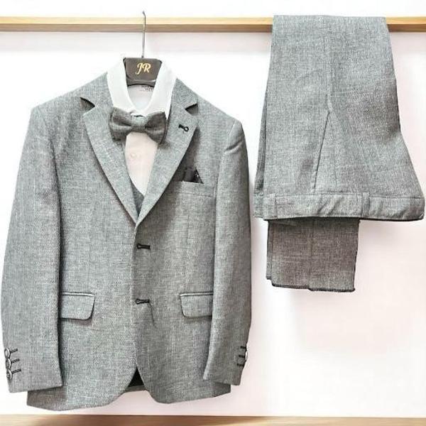 CEKETLİ KLASİK TAKIM Gri - Image 1