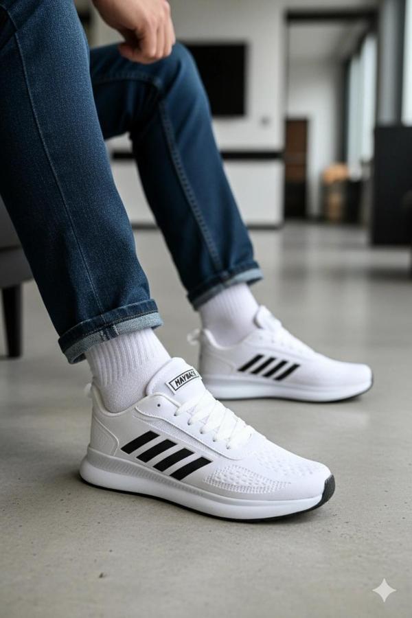 Mayback Unisex Spor Ayakkabı 36-40 Beyaz - Image 1