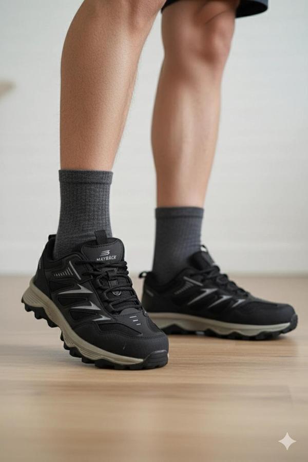 Mayback Unisex Spor Ayakkabı 36-40 Siyah Füme - Image 1