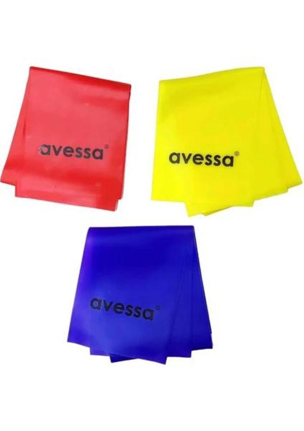 Avessa CE-500 Latex Kutulu Pilates Lastiği Sarı-Kırmızı-Mor 3'lü - Image 1