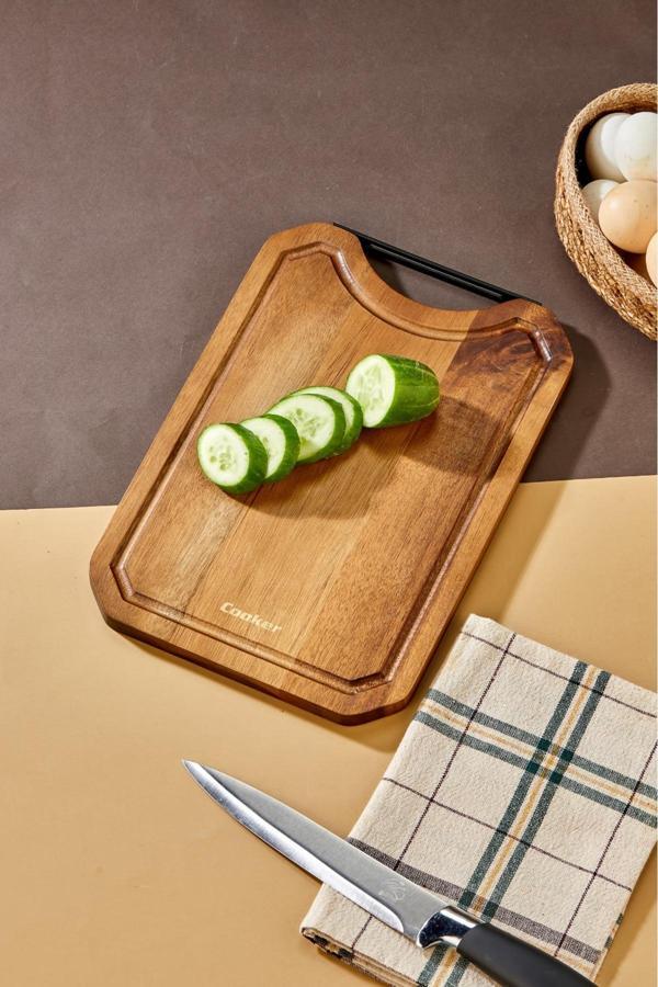 Cooker Lüx  30X22 Cm Akasya Ağacı Kesme Tahtası - Image 1
