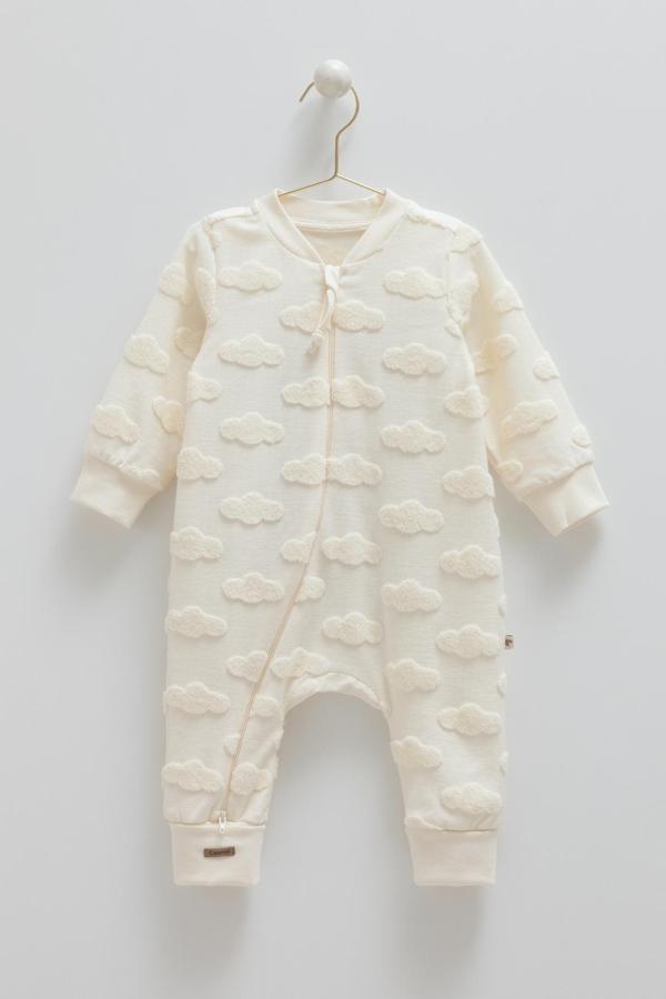 CUTE DREAMS BULUT DETAYLI UYKU TULUMU- TOG 1.0 - CARAMELL  - UTE1907 - Bej - 18 - 24 Ay - UTE1907-Bej-18 - 24 Ay Bej - Image 1