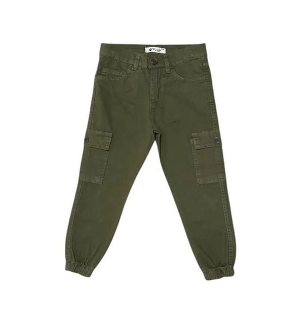 KARGO CEPLİ GABARDİN PANTOLON Haki - Image 1