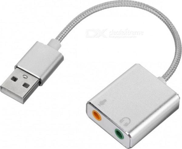 Coverzone 2in1 Usb Den Mikrofon Ve Kulaklık Çevirici 7.1 Dönüştürücü - Image 1