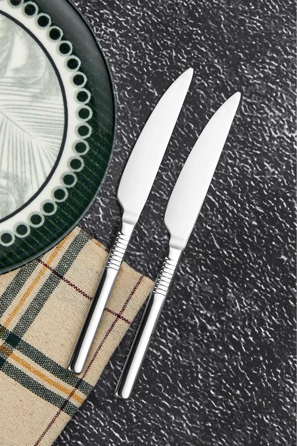 Cooker 2'Li Heybeli Paslanmaz Çelik Tatlı Bıçağı - Image 1