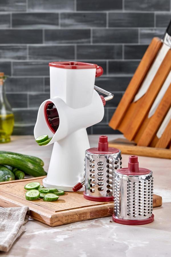 Cooker Paslanmaz Çelik Çevirmeli Rende Kollu Sebze Doğrayıcı - Image 1