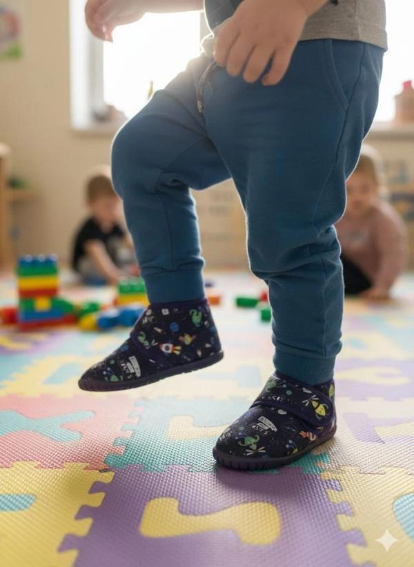 Soylu Yumuşak Nakışlı Gezegenli Erkek Çocuk Pandufu - Image 1