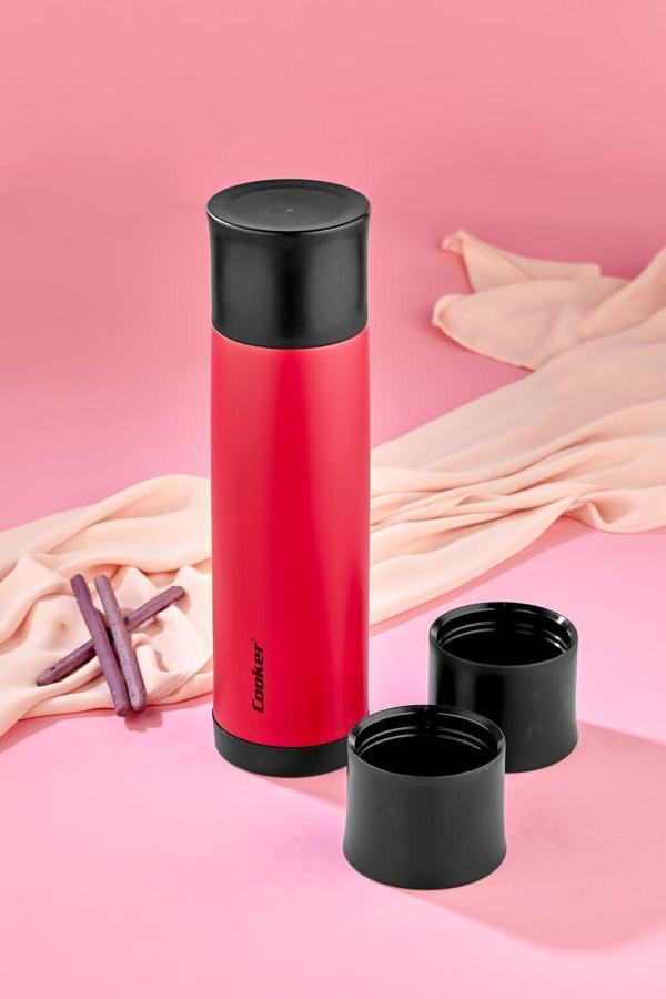 Cooker Paslanmaz Çelik Termos 3 Bardaklı Termos Seti Vakumlu Termos Set Matara Kamp Ofis Piknik - Image 1