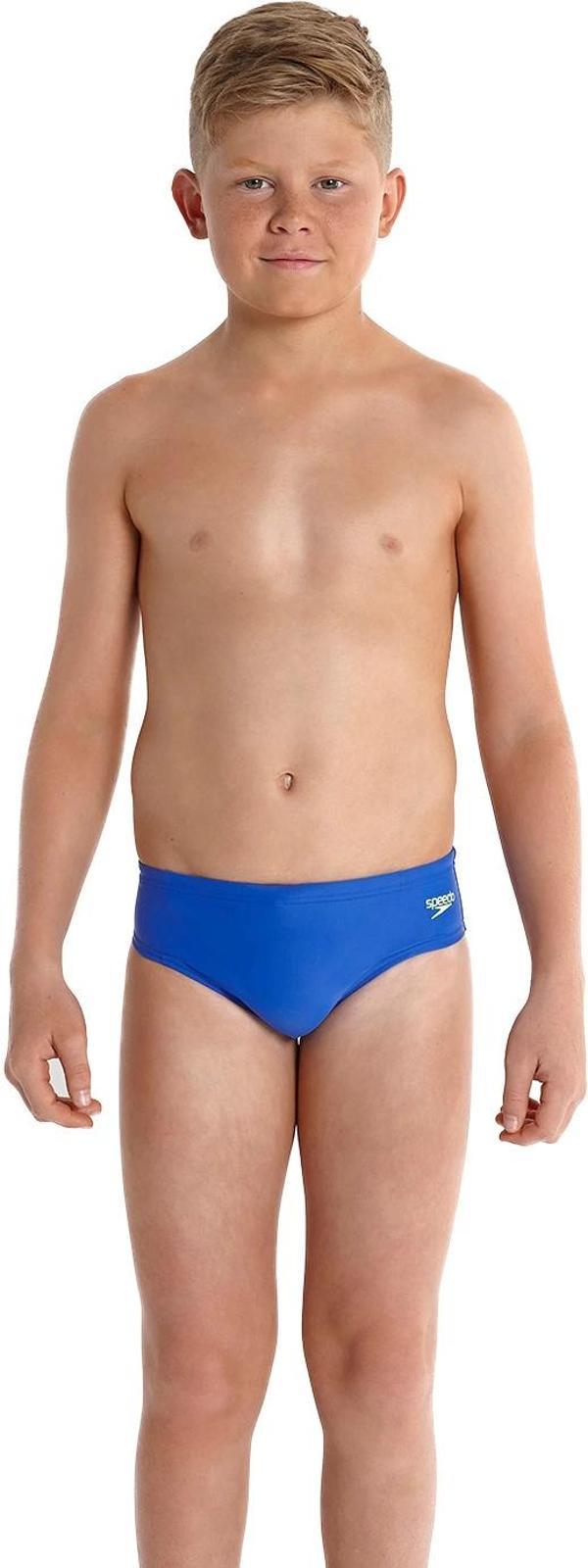 Speedo Endurance 10 Erkek Çocuk Slip Yüzücü Mayosu Mavi-Sarı - Image 1