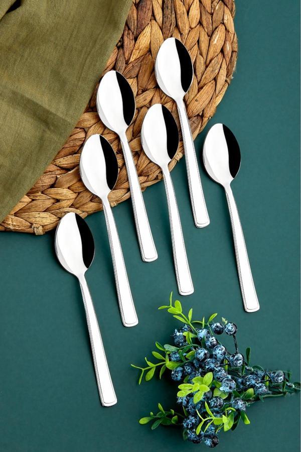 Cooker 6'Lı Paslanmaz Ve Kararmaz Milas Tatlı Kaşığı - Image 1