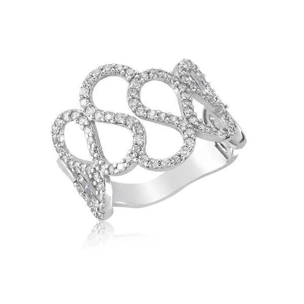 Supertrend Gümüş Dalgalı Sonsuzluk Bayan Yüzük - Image 1