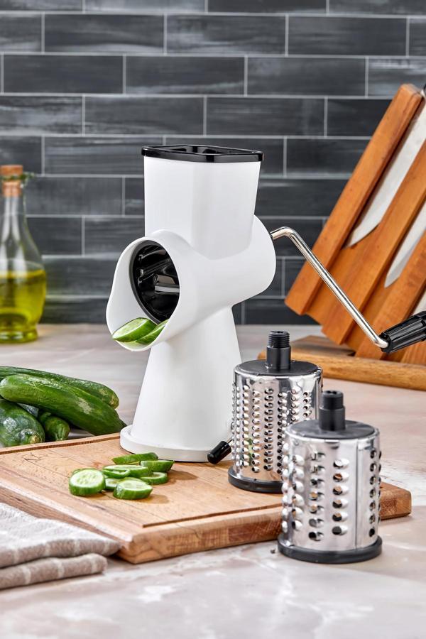 Cooker Paslanmaz Çelik Çevirmeli Rende Kollu Sebze Doğrayıcı - Image 1