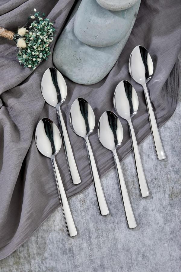 Cooker 6'Lı Milas Paslanmaz Çelik Yemek Kaşığı - Image 1