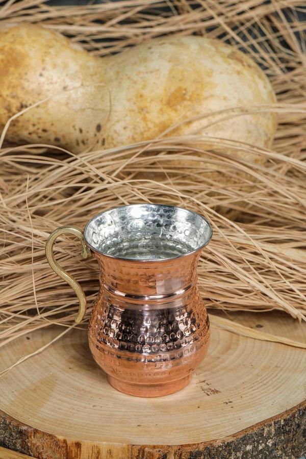 Cooker Bakır Maşrafa & Ayran Meşrubat Bardağı - Image 1