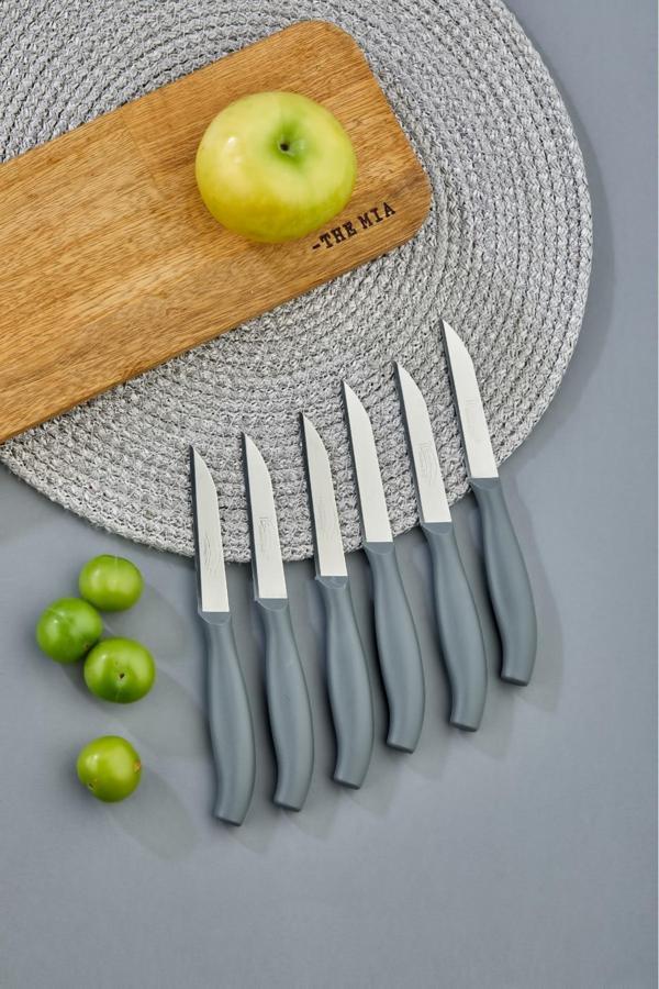 Cooker 6 Lı Lüx Paslanmaz Çelik Sebze Ve Meyve Bıçağı - Image 1