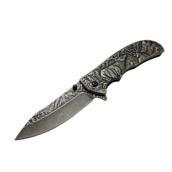 Sibirya Geyikli  Çakı Eskitme S-2078B 21,5 CM - Image 1