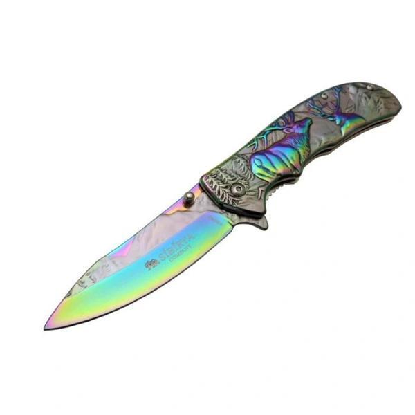 Sibirya Geyikli Çakı Gökkuşağı S-2078X 21 CM - Image 1