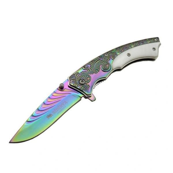 Sibirya İşlemeli Çakı Gökkuşağı S-2063X 19,5 CM - Image 1