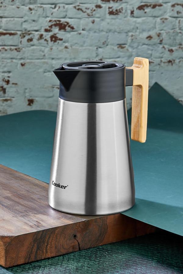 Cooker 1.5 Lt Paslanmaz Çelik Termos Piknik Kamp Restoran Termosu - Image 1