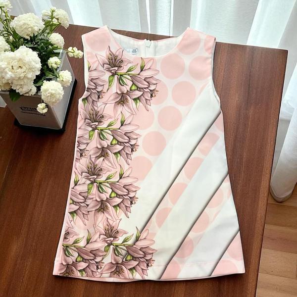 ÇİÇEKLİ BASKILI ASTARLI JİLE Pembe - Image 1