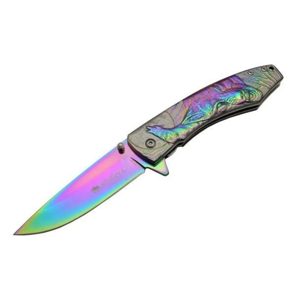 Sibirya Kurt Çakı Gökkuşağı S-2072X 21 CM - Image 1