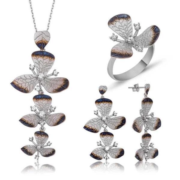 Supertrend Gümüş Çiçek Bayan Set - Image 1
