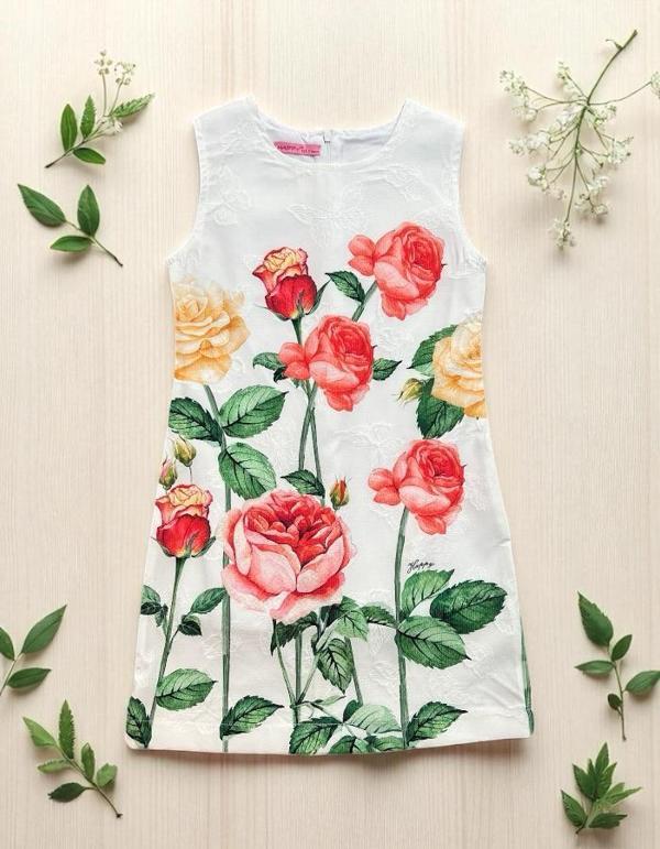 ÇİÇEK BASKILI ASTARLI JİLE Krem - Image 1