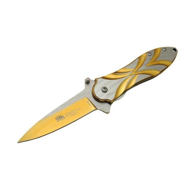 Sibirya Lale Çakı Gold S-2091A 18,5 CM - Image 1