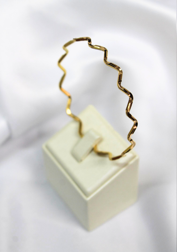 Rise Gold RİSELİMİTED 15 GRAM 22 AYAR ZİKZAK (ZİGZAG) BİLEZİK İŞÇİLİKSİZ