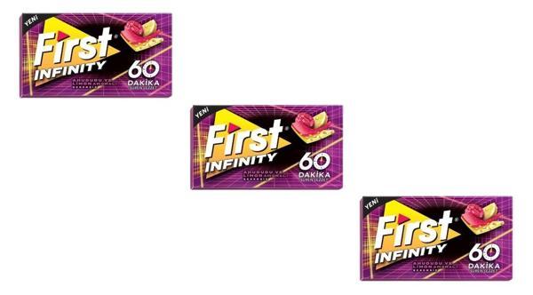First Infinity Ahududu ve Limon Aromalı Şekersiz Tatlandırıcılı Sakız - 3'lü Paket - Image 1