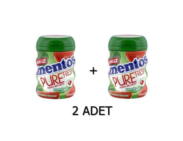 Mentos Pure Fresh Karpuz Aromalı Sakız - Şekersiz(Tatlandırıcılı) 60g (2 ADET) - Image 1