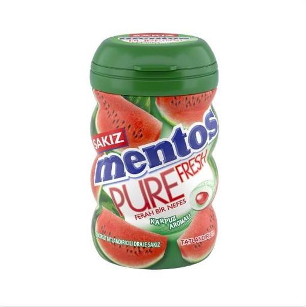 Mentos Pure Fresh Karpuz Aromalı Sakız - Şekersiz(Tatlandırıcılı) 90g - Image 1