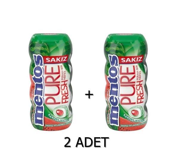Mentos Pure Fresh Karpuz Aromalı Sakız - Şekersiz(Tatlandırıcılı) 30g (2 ADET) - Image 1