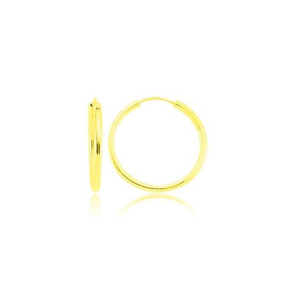 Supertrend ​gümüş Altın Kaplama Halka Küpe - Image 1