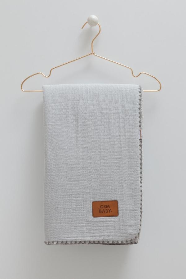 WELSOFT ARMALI DÜZ BATTANİYE - 85X90 - CARAMELL  - BTE2112 - Gri - 0 - 12 Ay - BTE2112-Gri-0 - 12 Ay Gri - Image 1