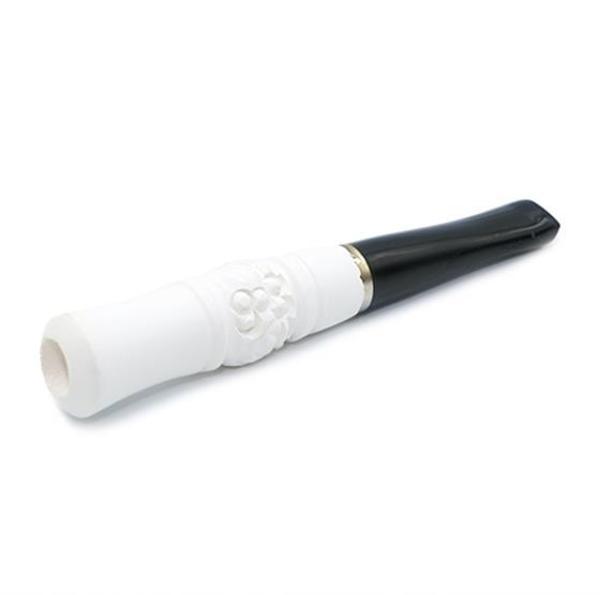 Doğal Lületaşı El Yapımı İşlemeli Ağızlık - Image 1