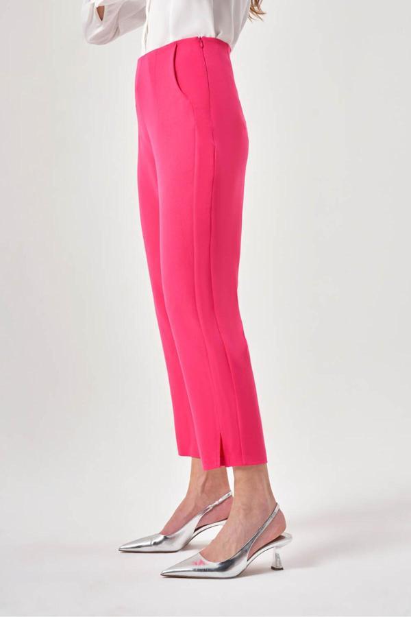 Mizalle Pensli Basic Fuşya Pantolon - Image 1