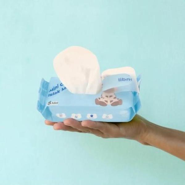 Büro Ev Ofis Hijyeni için 8ADET Mini Cep Tipi Islak Mendili Seti - Image 1